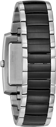 Miniatura 10 de Bulova Reloj clásico de cuarzo rectangular de 2 manecillas para hombre
