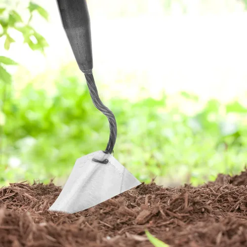 Miniatura 8 de DOITOOL Cultivador manual de jardín triangular de 12.4 pulgadas con cabeza de hierro resistente para excavación de suelo, deshierbe y abono