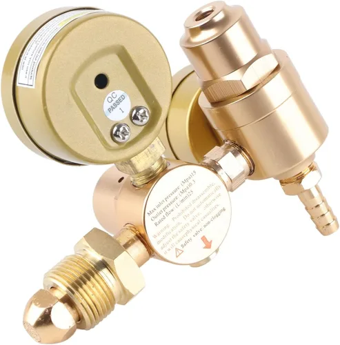 Miniatura 4 de Regulador de soldadura de gas para argón CO2 Dispositivo de medición de alta presión de 4500 PSI con medidor de flujo Regulador de gas soldador