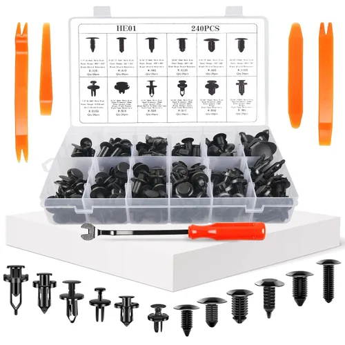 Miniatura 7 de OTUAYAUTO Kit surtido de clips de retención de línea de combustible de 70 piezas, clips de línea de transmisión y refrigerante, 3/8 y 5/16