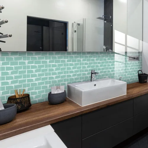 Miniatura 4 de Adhesivos para azulejos de despegar y pegar, autoadhesivas para losetas en muro de cocina, azulejos de mosaico, papel tapiz adhesivo impermeable
