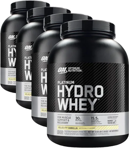 Miniatura 14 de Optimum Nutrition Platinum Hydrowhey Proteína en polvo, 100% hidrolizado aislado de suero en polvo, sabor: Velocity Vanilla, 3.5 libras