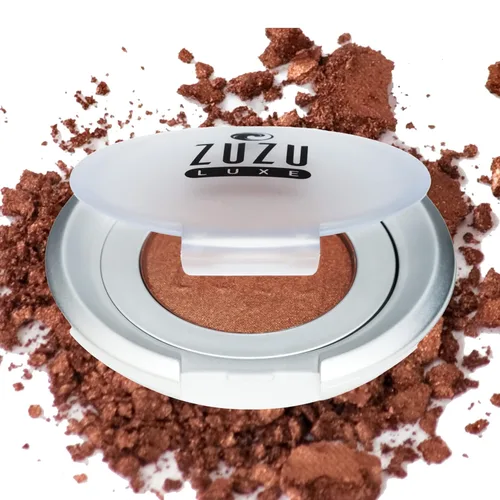 Miniatura 7 de Zuzu Luxe Sombra de ojos mineral (oro egipcio - dorado/brillo cálido), fórmula rica y aterciopelada suave. Natural, sin parabenos, vegano, sin