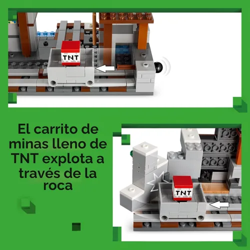 Miniatura 3 de LEGO Minecraft The Pickaxe Mine Juguete para Niños - Juego de construcción para niños y niñas, juguete de Minecraft para fanáticos