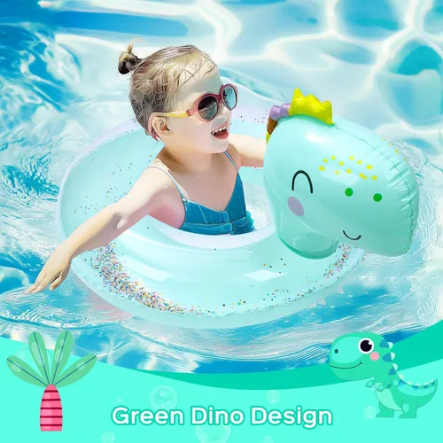 Miniatura 2 de Anillo de natación inflable, lindo dinosaurio sirena, unicornio, ratón, flotadores de piscina, balsa de tubo, bañera de agua, juguetes de fiesta