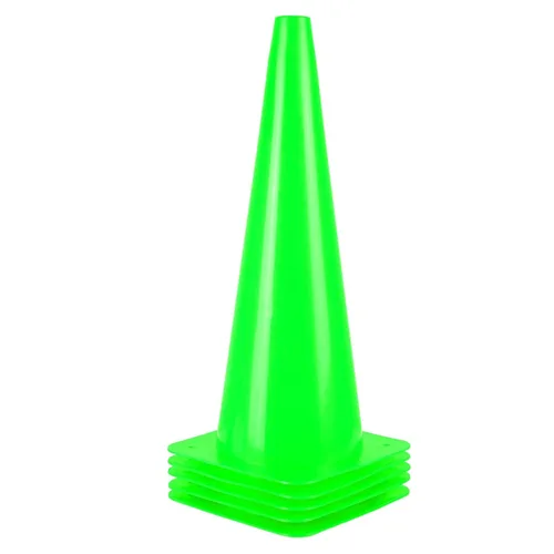 Miniatura 8 de Paquete de 5 conos de tráfico de 18 pulgadas, conos de estacionamiento de seguridad en carretera, conos marcadores de campo de agilidad para fútbol