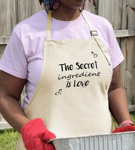Miniatura 3 de ThisWear Secret Ingredient Is Love - Delantal ajustable con dos bolsillos
