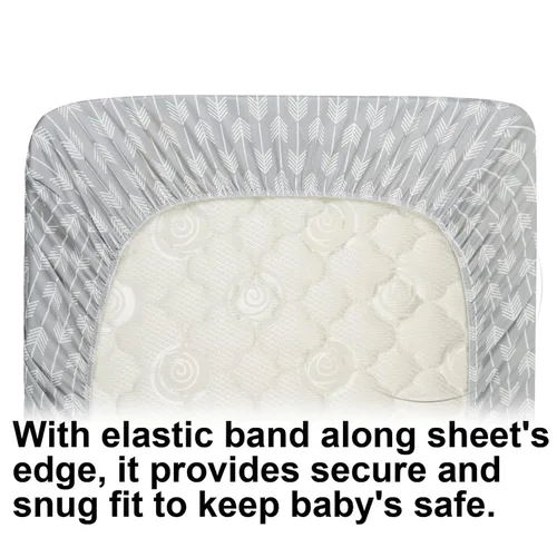 Miniatura 5 de Onacosht Sábanas de moisés para bebé, niño y niña, sábana bajera elástica transpirable universal para moisés, cuna de reloj de arena, almohadilla