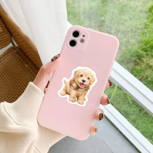 Miniatura 6 de 50 calcomanías para perros, lindas y divertidas calcomanías de perro para niños, adolescentes y adultos, calcomanías de vinilo impermeable