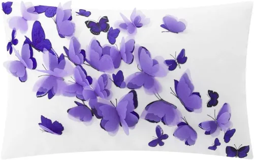 Miniatura 12 de KINGROSE Funda de almohada decorativa con diseño de mariposa 3D, diseño de corazón dulce, funda de cojín suave para el Día de San Valentín, Día