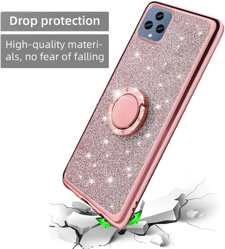 Miniatura 7 de Para Revvl 6 5G /6X/T-Mobile T Phone 5G Glitter Crystal Butterfly Heart Floral Slim TPU Luxury Bling Cute Funda protectora con soporte + correa