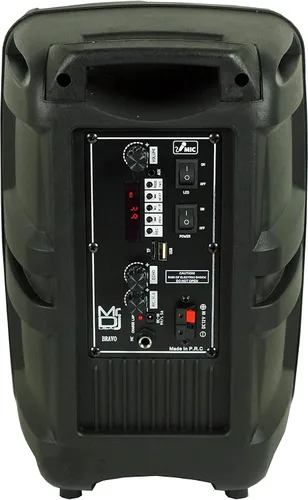 Miniatura 4 de Mr. Dj BRAVO Dual 6.5 "portátil PA DJ activo Bluetooth TWS altavoz 1000 vatios LCD/MP3/USB/micro SD