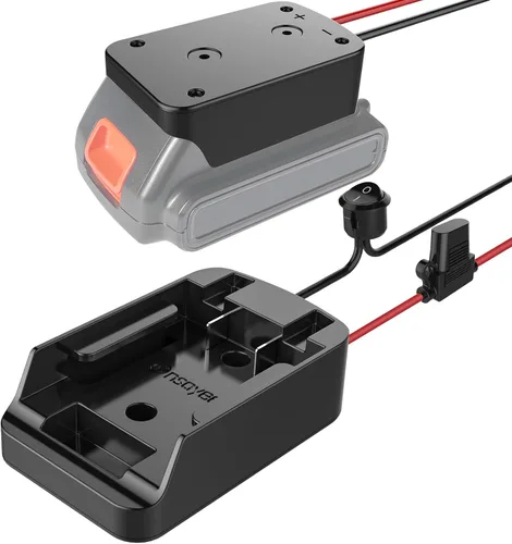 Power Wheel Adapter with Fuse&Switch, Secure Battery Adapter for 20V MAX Lithium Battery, with 12 Gauge Wire, Good Power Convertor for DIY Ride On