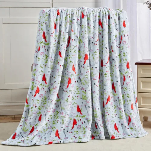 Miniatura 36 de Elegant Comfort Manta de Forro Polar de Terciopelo de Lujo Súper Suave con Estampados Navideños - Decoración del Hogar con Tema Navideño, Manta