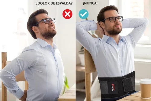 Miniatura 7 de Soporte de espalda de tamaño extra grande para dolor de espalda inferior (XXXL)