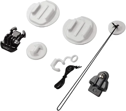 Miniatura 2 de HSU Soportes de surf y accesorios para esquí, esnórquel, surf, wakeboard, accesorio para GoPro Hero 13, 12, 11, 10, 9, 8, 7, 6, 5, negro, plata