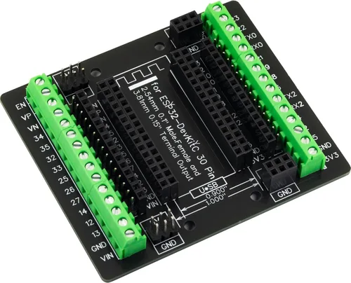 Miniatura 2 de para ESP32 Placa de ruptura 30 pines GPIO 1 en 3 Placa de expansión Bloques de terminal de 3.81mm 0.15" para módulo ESP32 ESP-WROOM-32 ESP32-DevKitC