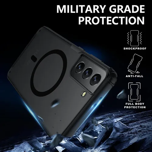 Miniatura 6 de TIANNIUKE Funda Magnética para Samsung Galaxy S21 5G, Mate Translúcida Anti-Huellas Dactilares, Compatible con MagSafe, Ajuste Delgado a Prueba