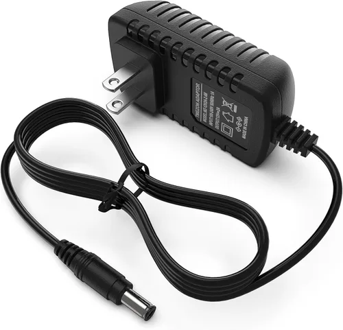 TMEZON toma de corriente con conversor y adaptador AC 100-240V a 12 V y 2 A, de 2.1 mm x 5.5 mm, conversor adaptador de 12 V para sistema de