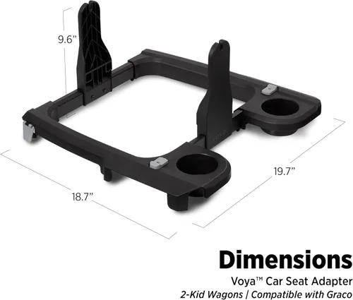 Miniatura 3 de Radio Flyer Voya - Adaptador de asiento de coche con portavasos, compatible con asientos de automóvil Graco seleccionados, seguro y estable