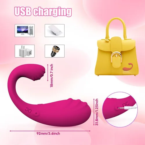 Miniatura 5 de Consolador vibrador de clítoris con aplicación de control remoto, vibrador portátil, juguetes sexuales para adultos, vibraciones para mujeres, braga