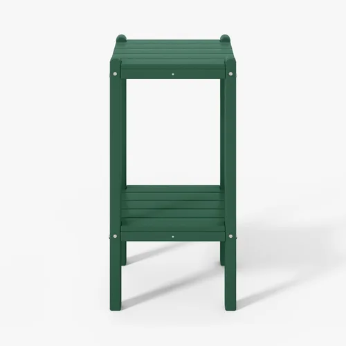 Miniatura 41 de WestinTrends Ashore - Mesa auxiliar Adirondack moderna para patio al aire libre, madera envejecida Roble (Weathered Wood)