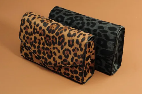 Miniatura 3 de HOXIS Bolso de hombro con cadena para mujer con estampado de leopardo