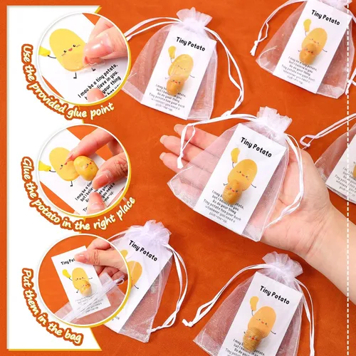 Miniatura 3 de Huwena 30 juegos de regalos de fin de año escolar a granel para estudiantes, profesores, mini patatas de apreciación de empleados, patatas lindas