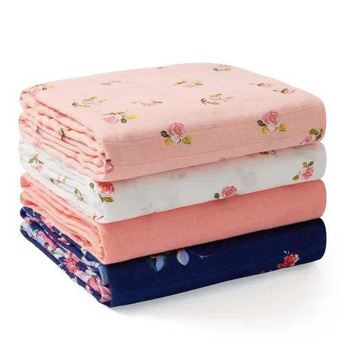 Momcozy Mantas de muselina para bebé, suaves y sedosas de 47 x 47 pulgadas, mantas transpirables para envolver al recién nacido, para niños y niñas,