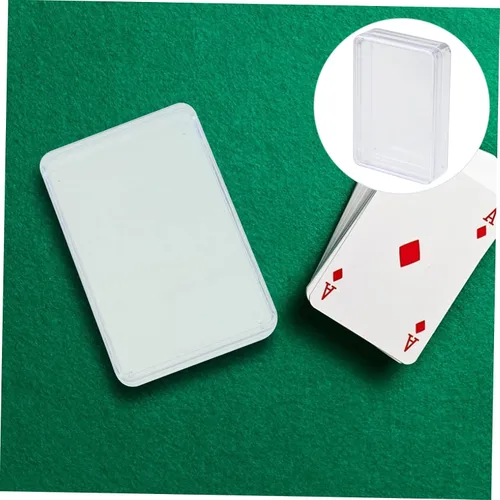 Miniatura 3 de 12 cajas de póquer caja de plástico organizador de tarjetas de póquer de plástico caja organizadora transparente titulares de tarjetas de juego
