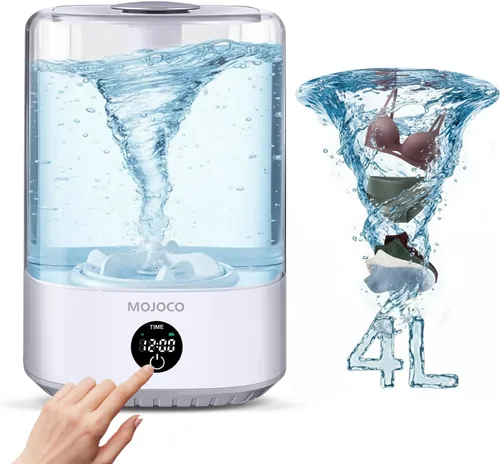 MOJOCO Mini lavadora – Lavadora portátil pequeña de 4 litros con 3 modos de lavado para ropa interior, calcetines y ropa de bebé, mini lavadora