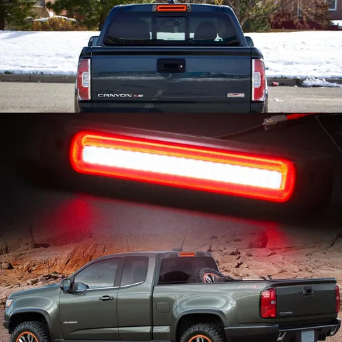 Miniatura 3 de Tercera luz de freno LED de repuesto para camioneta Chevy Colorado GMC Canyon 2015-2023, color rojo, estroboscópico, trasero, tercer centro