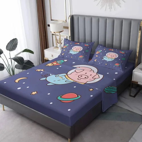Miniatura 10 de Fox Sheets tamaño individual – Sábanas de cama de animales para niños, microfibra suave, bolsillo profundo, sábanas y fundas de almohada estampadas