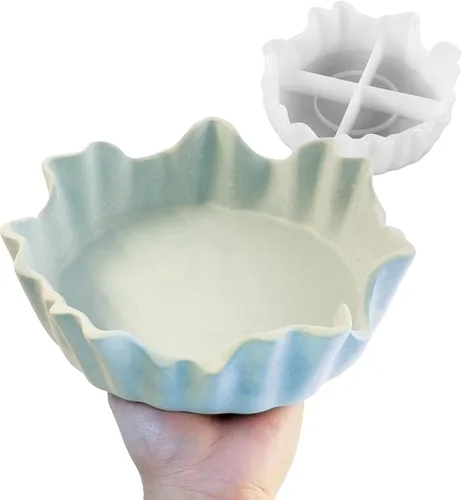 Miniatura 9 de Wehous Moldes de hormigón de resina irregular, bandeja en forma de nube, molde de silicona, contenedor de almacenamiento creativo, baratija, plato