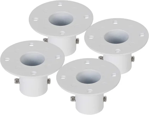 Miniatura 7 de ECOTRIC Brida de anclaje de cubierta de aluminio fundido sobre el suelo, escaleras/pasamanos/tobogán - 1 7/8 pulgadas de diámetro de 1.9 pulgadas
