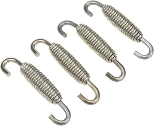 Mosquetones de resorte de escape de motocicleta, ganchos de resorte de acero inoxidable, longitud total de 58 mm, paquete de 4