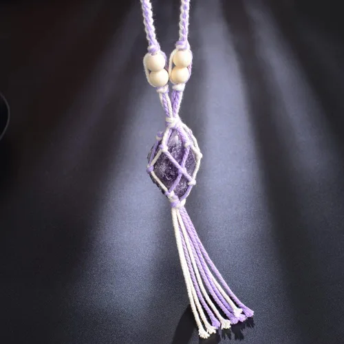 Miniatura 4 de Adornos colgantes de cristal curativos Feng Shui para coche, adorno de meditación, adorno colgante para ventana, para decoración del hogar
