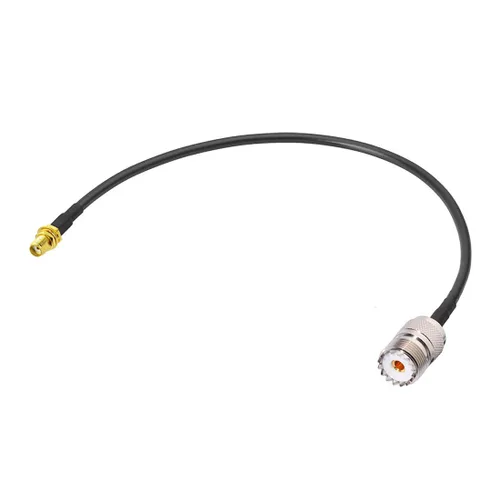 Miniatura 2 de Bingfu Adaptador de antena de radio Jamón SMA hembra a UHF SO239 hembra RG58 Cable de puente coaxial de 11.8 in 12 pulgadas para radioaficionado