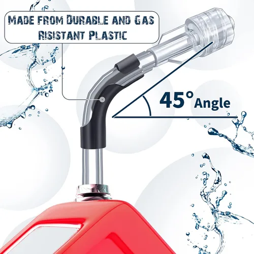 Miniatura 3 de Frienda Paquete de 8 dobladores de manguera de combustible para tanques de gasolina de carreras, jarras de gas, latas de aceite y tanque