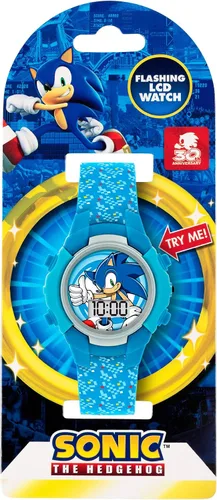 Miniatura 3 de Sonic Reloj de cuarzo digital para niño con correa de silicona SNC4036, Azul, Moderno