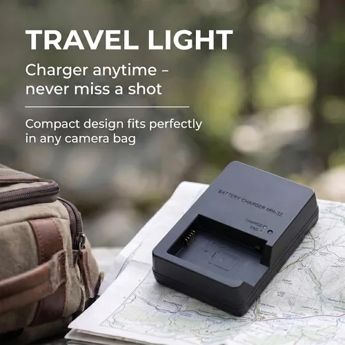 Miniatura 7 de Cargador de batería de cámara MH-32 para Nikon ENEL25 EN-EL25a Batería compatible con Nikon Z30 Z50 ZFC Z50ii Micro Single Camera, mh 32 Cargador