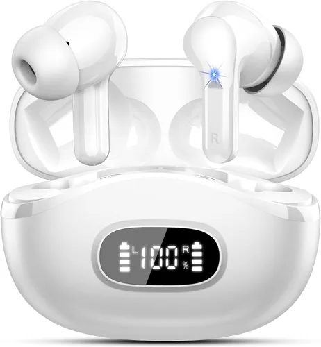 Miniatura 13 de Auriculares inalámbricos, auriculares Bluetooth 5.4 HiFi Stereo, auriculares con 4 micrófonos ENC con cancelación de ruido, auriculares Bluetooth