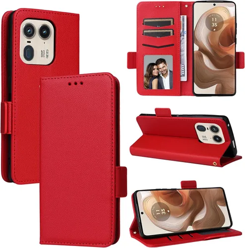 Miniatura 27 de Funda de piel sintética compatible con Motorola Moto E22 4G, funda de piel sintética compatible con Motorola Moto E22i 4G, color negro