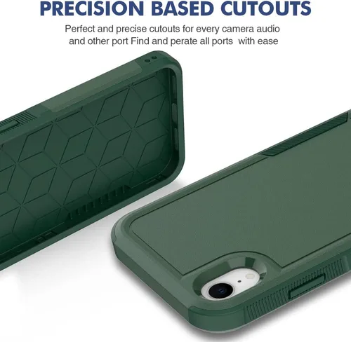 Miniatura 354 de Jeylly Funda para iPhone SE/Funda para iPhone 5S, Exterior de Plástico Duro que Absorbe Golpes + Interior de Silicona de Goma Defensor contra
