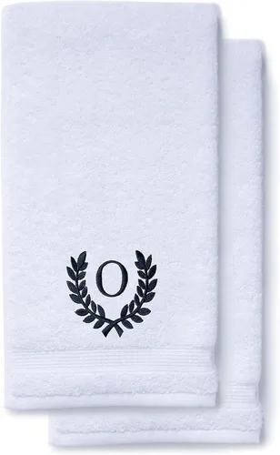 Miniatura 50 de Toallas de mano decorativas y con monograma para baño, cocina, maquillaje Regalo personalizado para boda-nupcial Toalla turca de lujo