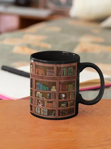 Miniatura 3 de Taza de Libro 2IMT Regalos para Bibliotecarios para Mujeres Amantes de los Libros - Taza de Café de Biblioteca para Mujeres - Artículos de Lectura