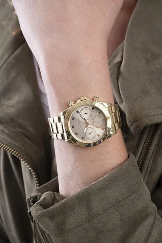 Miniatura 7 de GUESS 36mm Multifunction Stainless Steel Watch with Crystals