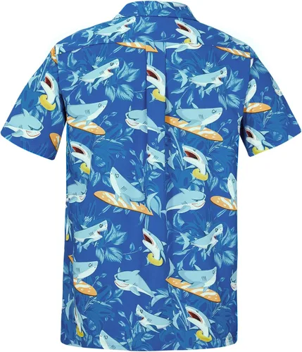 Miniatura 22 de Camisa hawaiana para hombre, con estampado floral, cómoda, con botones, casual, manga corta, ropa de playa para hombre