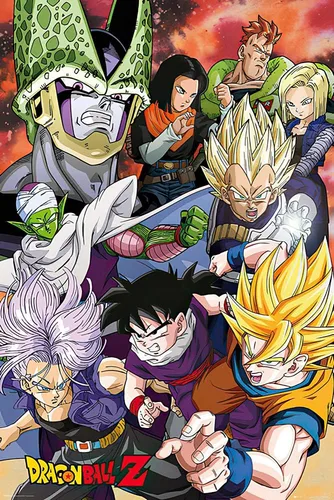 Dragonball Z - Póster de serie de TV (serie de celdas - personajes) (tamaño: 24" x 36")