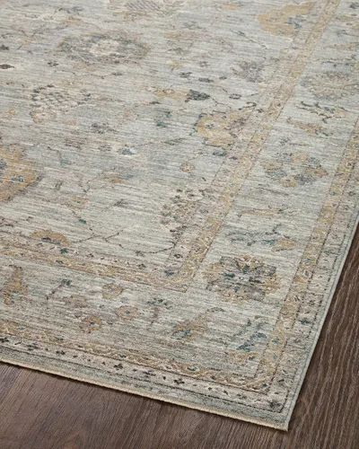 Miniatura 7 de Loloi Magnolia Home de Joanna Gaines Millie Collection MIE-02 Cielo/Oro 7'-10" x 7'-10", 0.25" de altura de la pila, alfombra redonda para área